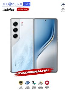 Tecno Camon 40 Pro - 8GB RAM - 256GB Storage - PTA Approved - 12 Months Warranty - White - The Original Bro Mobiles - TOB37